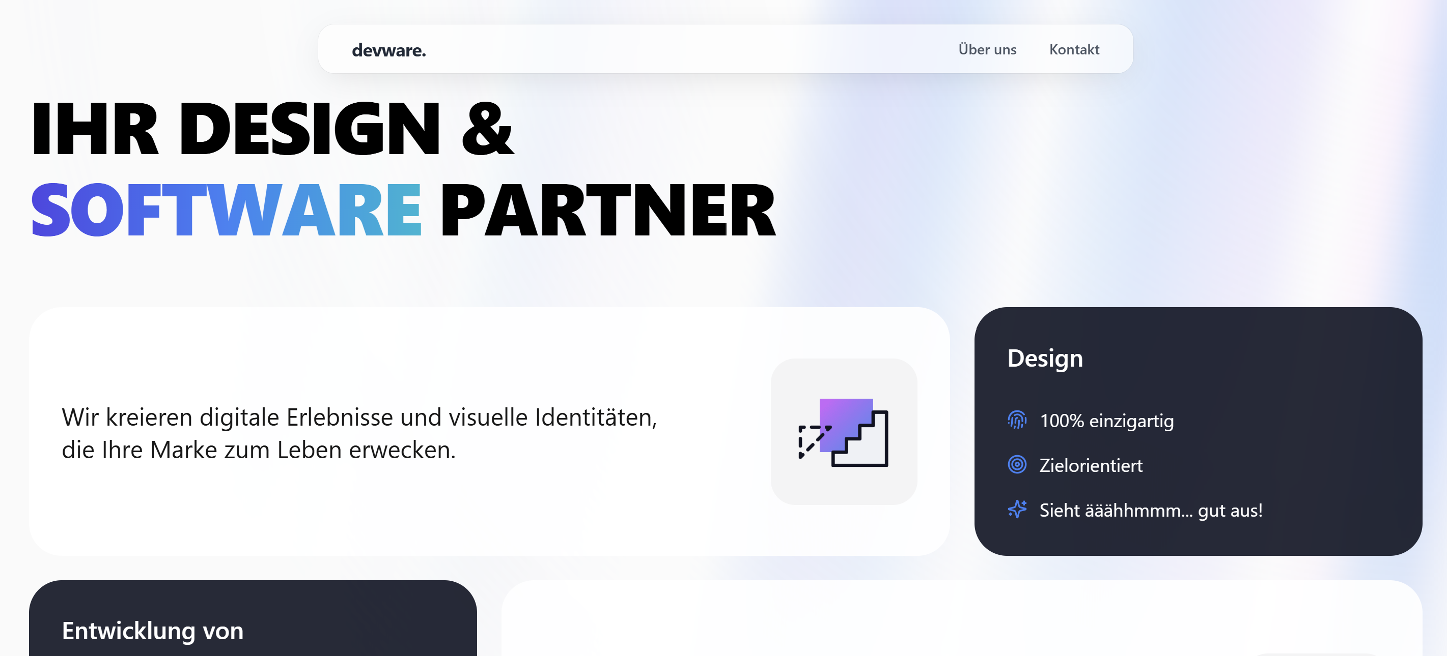 devware Landingpage